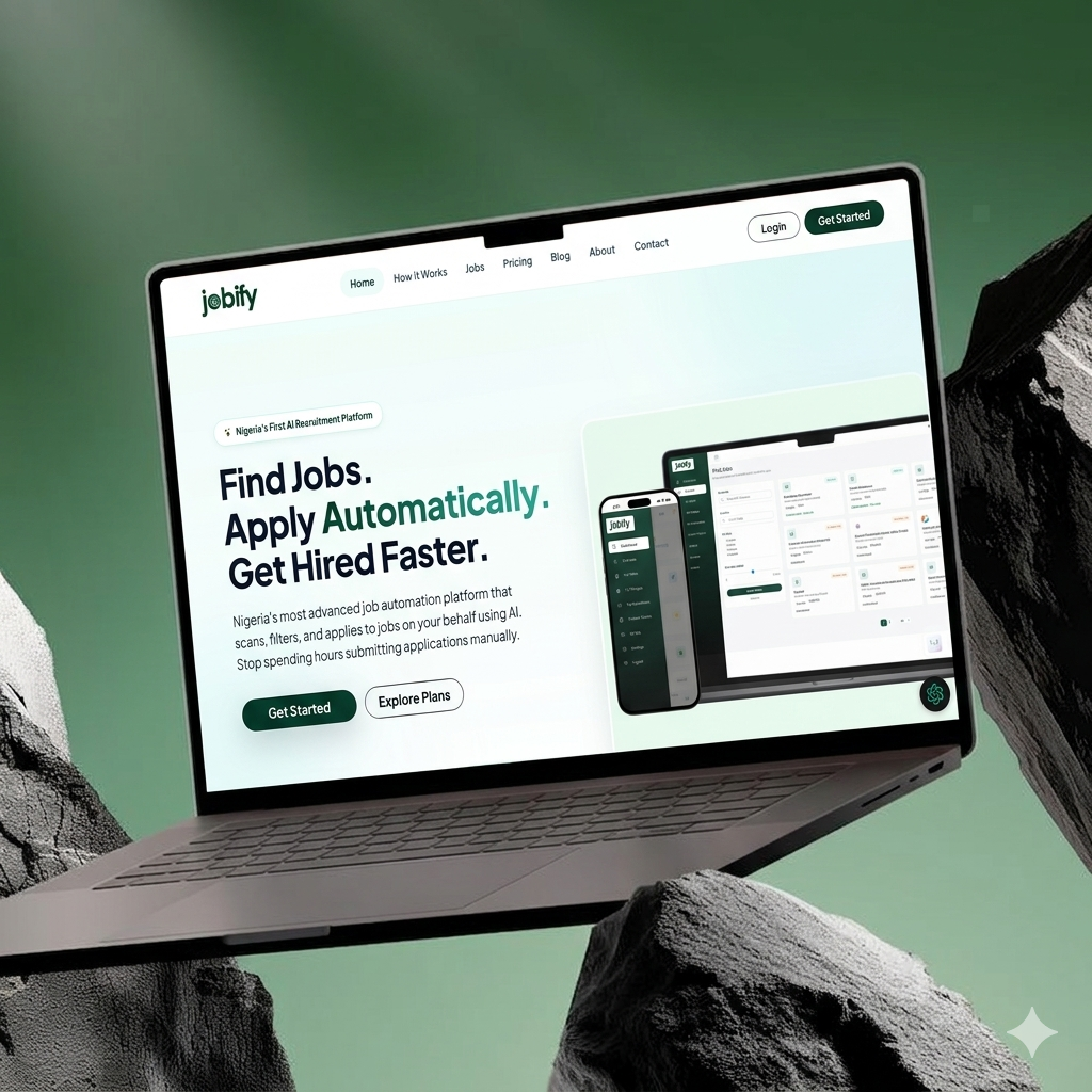 Recruitment platform web application project interface by Andybext Technology