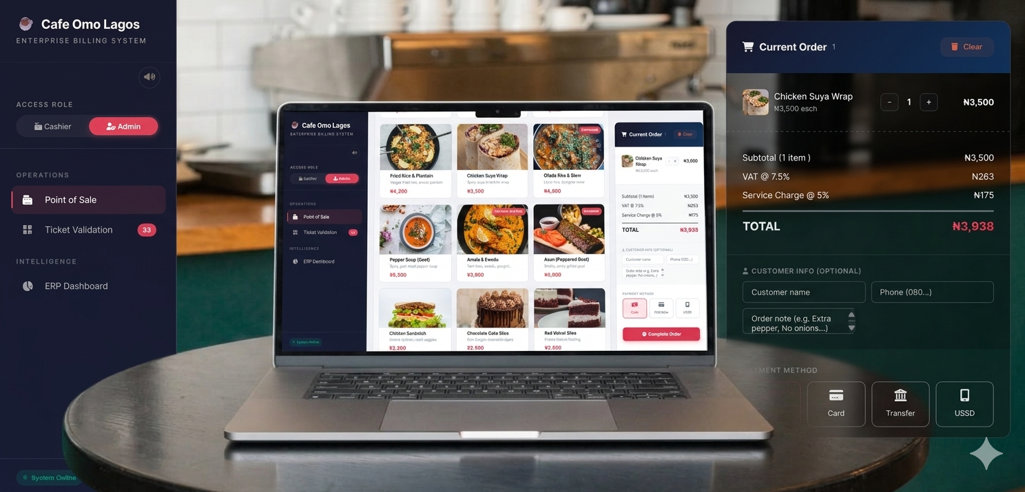 Cafe Billing System smart POS and billing platform