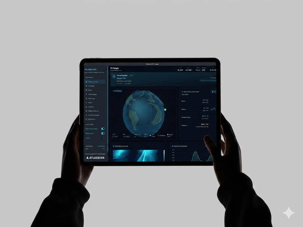 Oceanus Command Center vessel operations dashboard