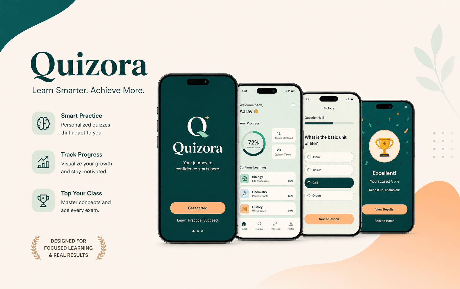 Quizora smart learning and quiz platform